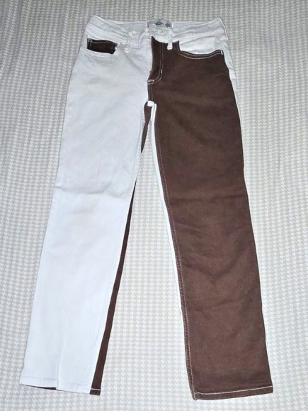Abercrombie Kids High Rise Straight Jeans Color Block Jeans Girls 11/12